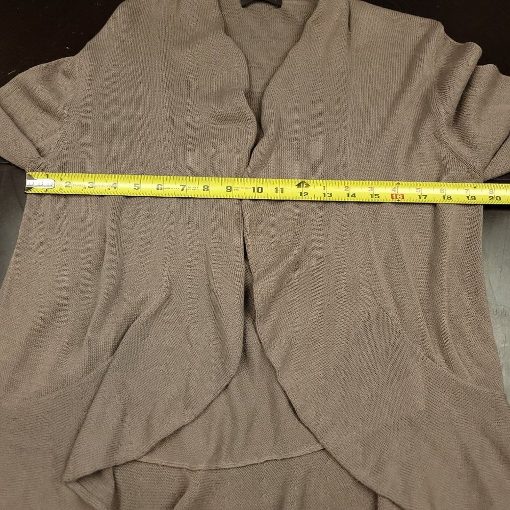 Repeat Womens L - 42 - Sweater Easy Knit Open Front Tan Cardigan Size 42 US L - Picture 3 of 7